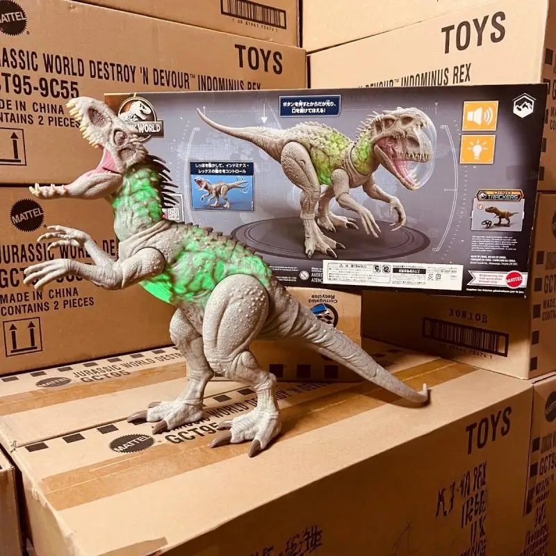 Jurassic World Hill Series Tyrannosaurus Rex Dinosauro Giocattolo Suono e luce Caratteristiche Meitai Genuino Action Figure per bambini
