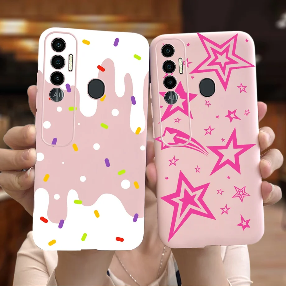 For Tecno Spark 7 Case Spark 8C Spark 6 GO 9 Pro 7Pro Back Cover Daisy Rose Soft Silicone Capas Etui For Spark9 pro Bumper Coque