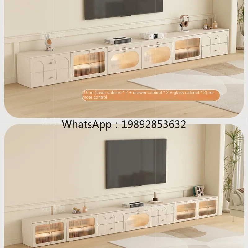 ZZXL Laser TV Cabinet Floor Legless Combination Deck TV Stand