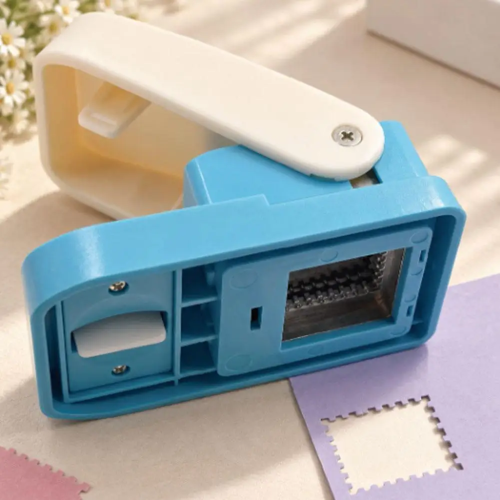 Rectangular Postage Stamp Punches Lever Action Puncher For Paper Crafting Scrapbooking DIY Projects Arts Crafts Supplies