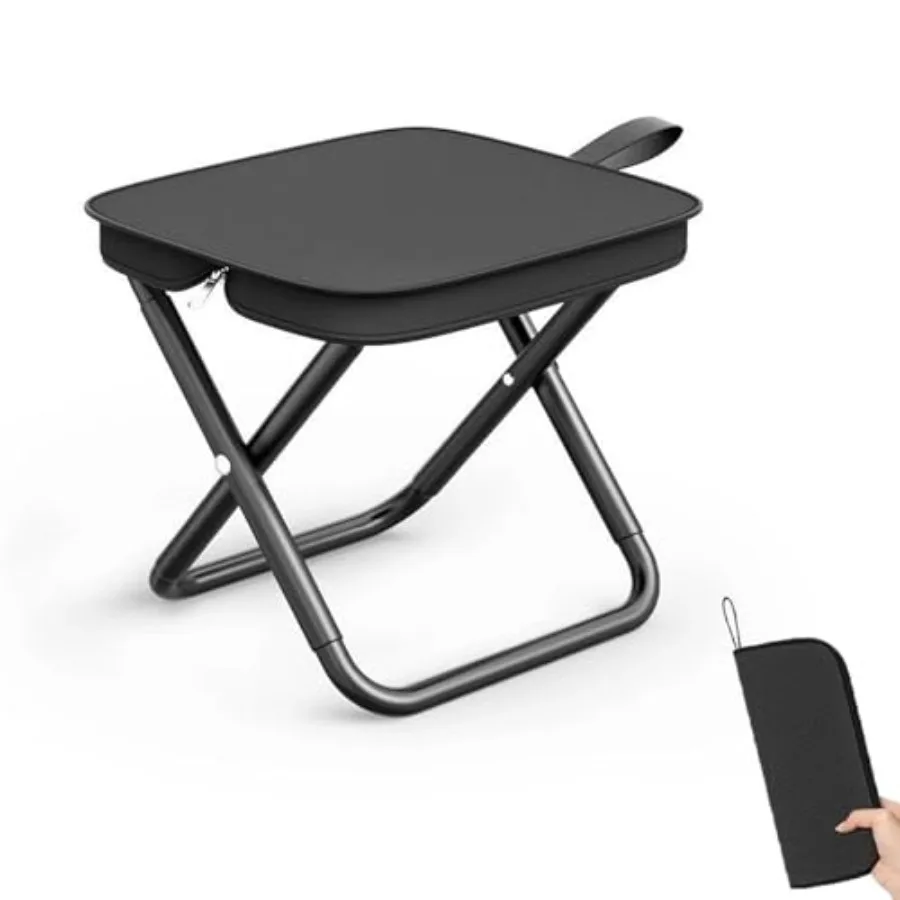Tabouret pliant portable, chaise de camping pliable, siège de pêche, accessoires de camping, petit tabouret pliant pour activités