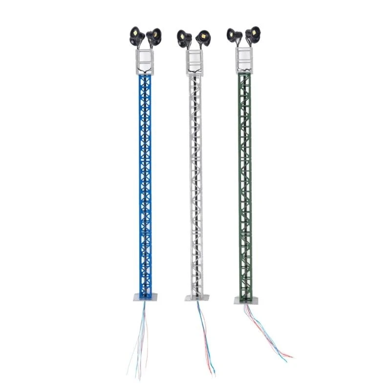 

Model Trains HO Scale 1 Street Light Lamps Warm Light Lattice Mast Post Lattice Mast Lamp Railway Track Light