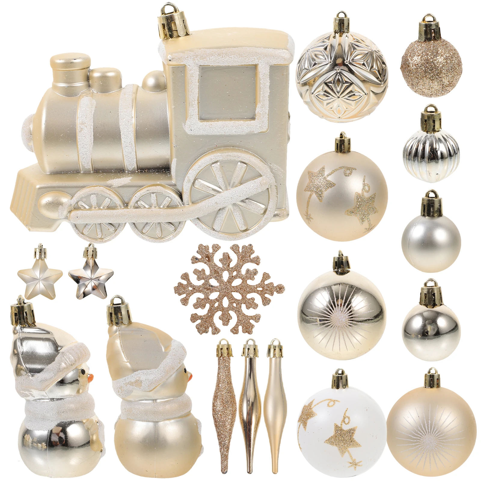 

Christmas Tree Pieces Xmas Hanging Balls Christmas Props Gold White Decorative Balls Xmas Hanging Tree Festive