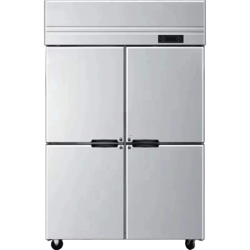Commercial Vertical Direct Cooling Frost  Freezer Stainless Steel  Large  Capacity Energy For  Supermarkets Grocery Retail Shops