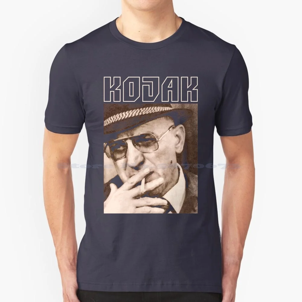 Kojak T Shirt 100% Cotton Tee Kojak Telly Savalas Ya Baby Drama Cbs Lietenant Bobby Crocker Kevin Dobson Detective Policia