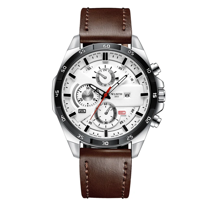 Jam Tangan Mewah Pria Terbaru 2025 Jam Tangan Quartz Tali Kulit Jam Pria Klasik Jam Tangan Sport Bisnis Untuk Pria reloj