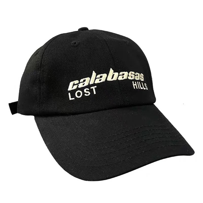 American Retro Kanye West Baseball Cap Embroidery Letter Logo 1:1 High Quality Men Women Street Hip Hop Calabasas Hats