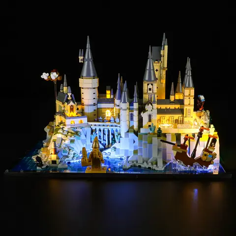 Lighting Kit For LEGO Hogwarts Castle and Grounds 76419 Set Not Include Building Block(Only Led Light Kit)