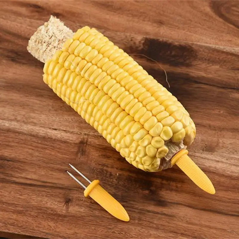 Bbq Corn Insert Or Portable Convenient Washable Durable Kitchen Gadgets Fruit Fork Stainless Steel Wear-resistant Corn Insert