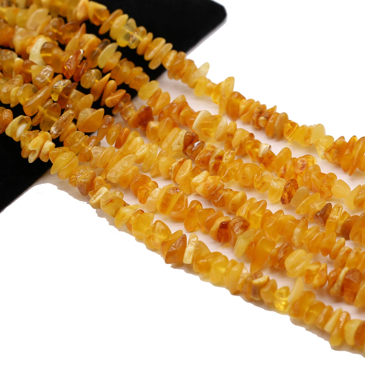 38cm Natural Amber Stone Beads Irregular Freeform Chip Yellow Gravel Beads For Jewelry Making DIY Necklace Bracelet 10x6mm