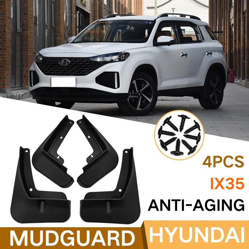 

For HYUNDAI IX35 2021 black car mudguard Reduce dust Resist tire dirt car accessories tools