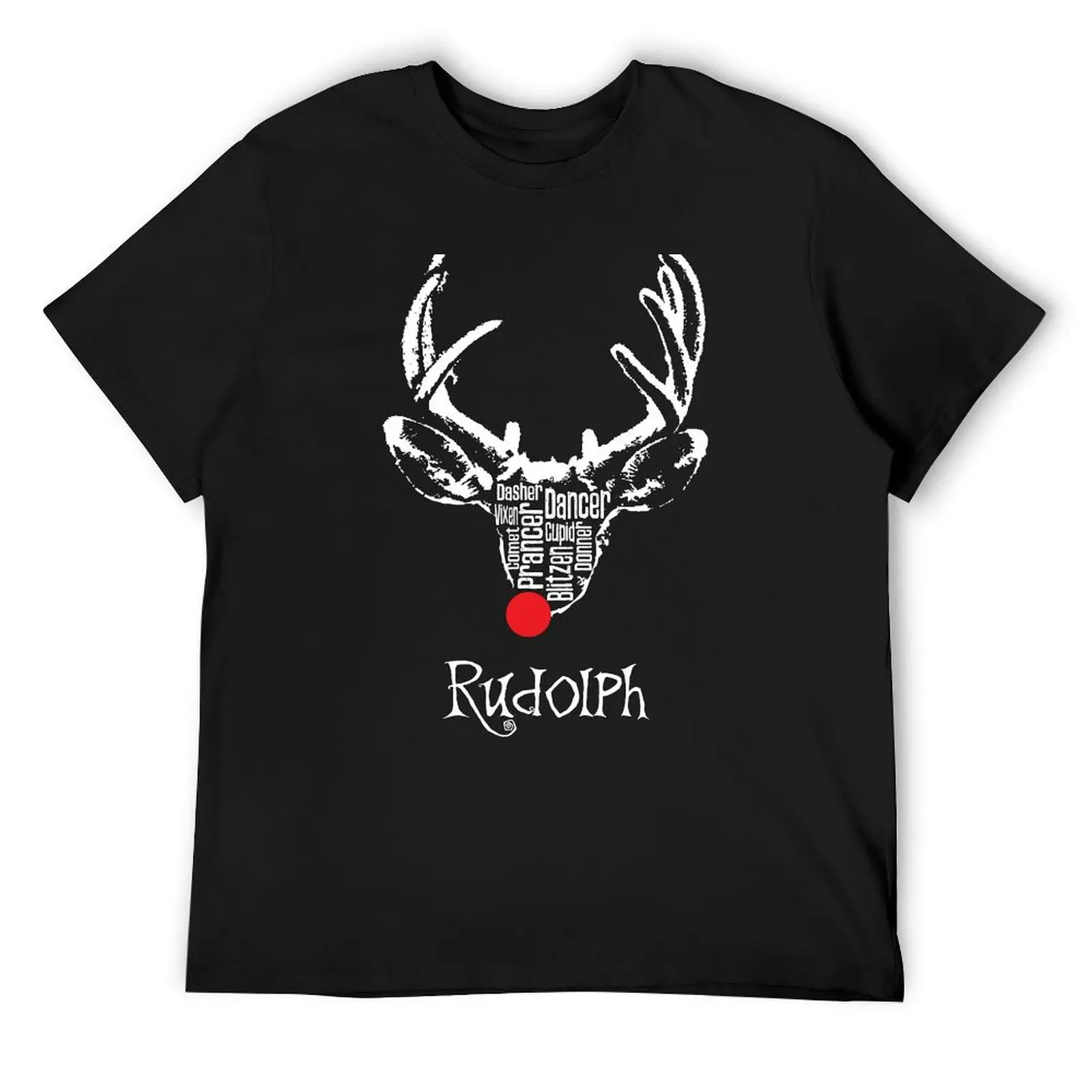 

Santa's Reindeer White T-Shirt graphic t shirt vintage Anime t-shirt customs fruit of the loom mens t shirts
