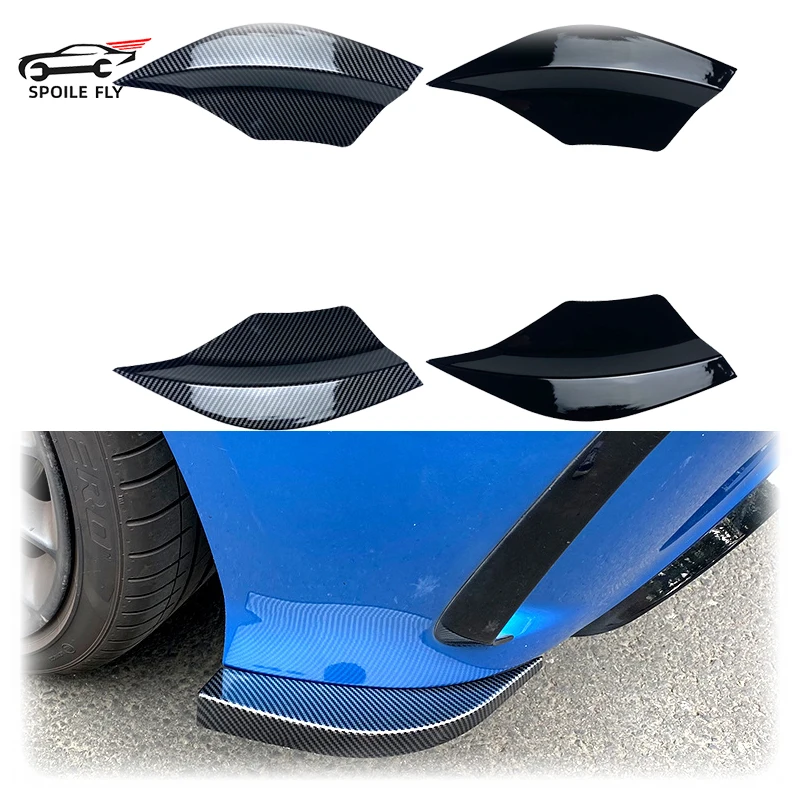 

2 pcs 2013 To 2018 For Mercedes-Benz A Class W176 A180 A200 A45 AMG Rear Bumper cornerite Side Diffuser Splitter Lip Spoiler