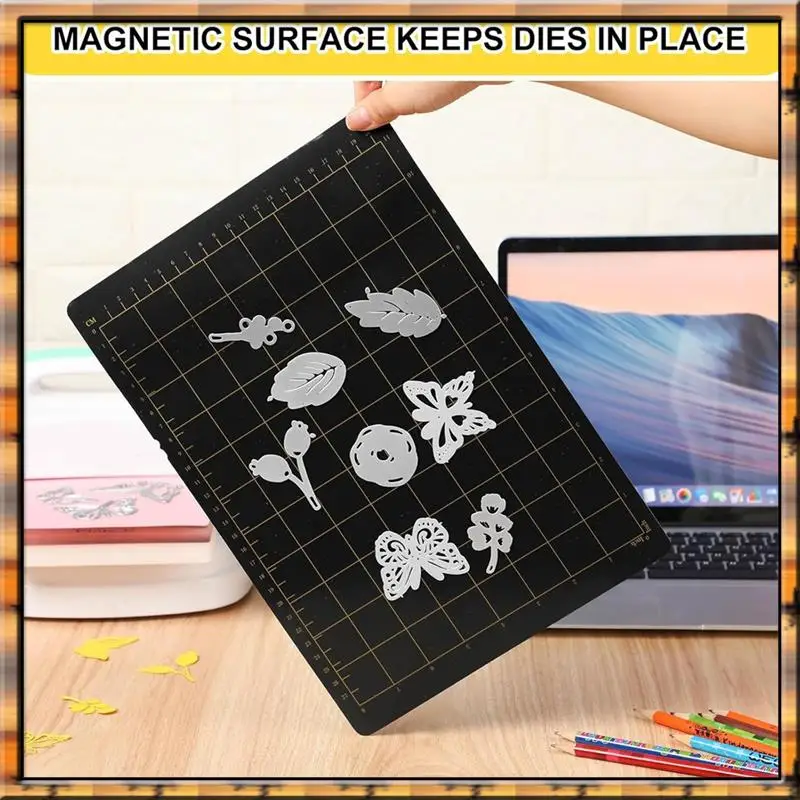 A78K جديد 2 قطعة 9 بوصة واط 12.5 بوصة L المغناطيسي قطع الرقائق شبكة المغناطيسي الرقائق آلة النقش يموت منصات الرقائق المغناطيسي ل يموت Cutte