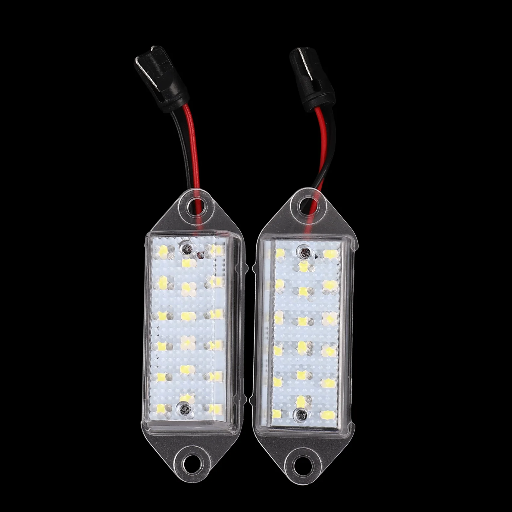 Bombillas de matrícula Led sin errores, lámpara de luz de matrícula Led blanca 18Smd para Mitsubishi Lancer X Evo 2003-2017, 2 uds.