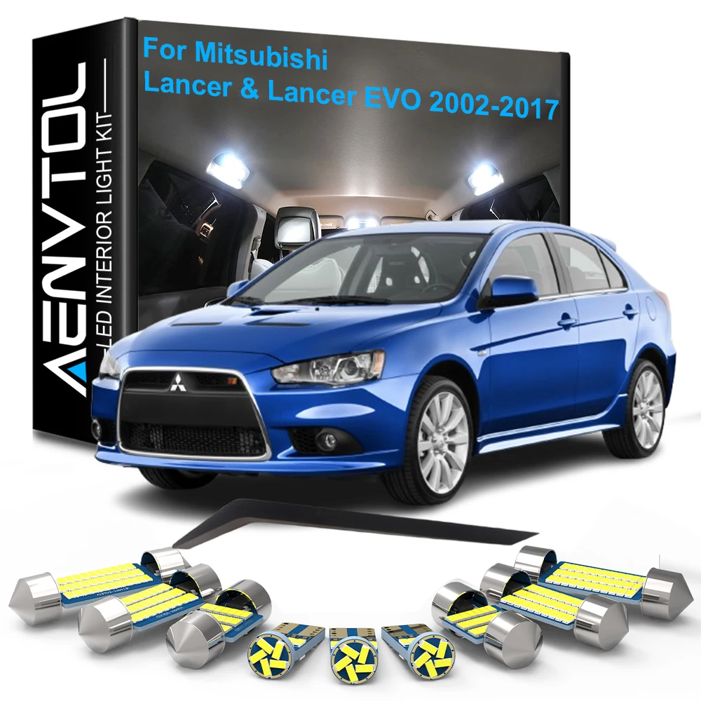Autozubehör LED-Innenbeleuchtung Canbus für Mitsubishi Lancer & Lancer EVO 2002–2007 2008 2009–2012 2013 2014 2015 2016 2017