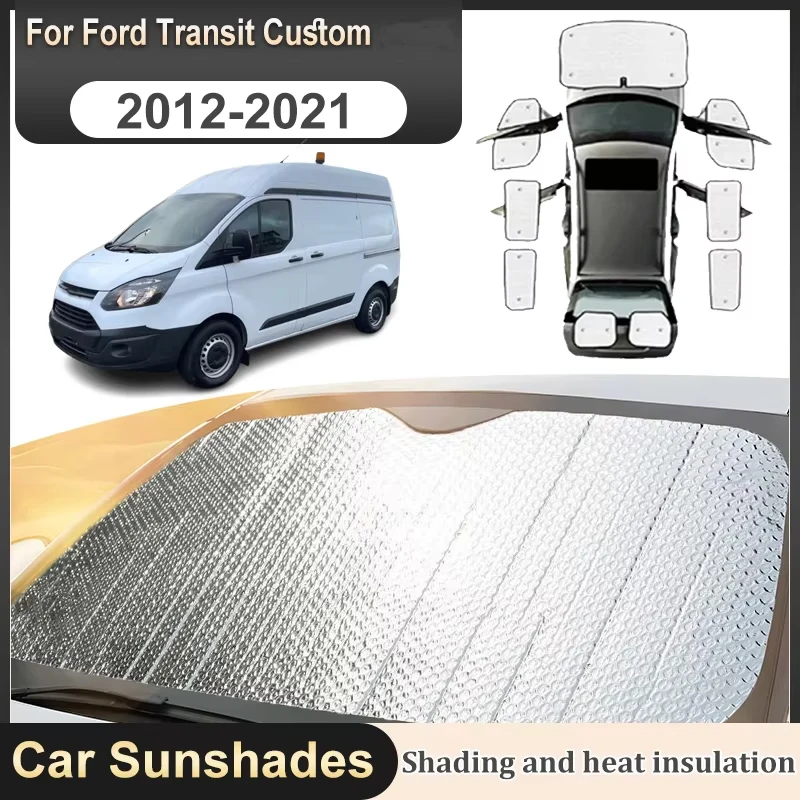 

Window Windshield Sunshades For Ford Transit Custom Bodykit 2012-2021 Accessories Car Window Sunshade Anti-UV Shade Auto Parts