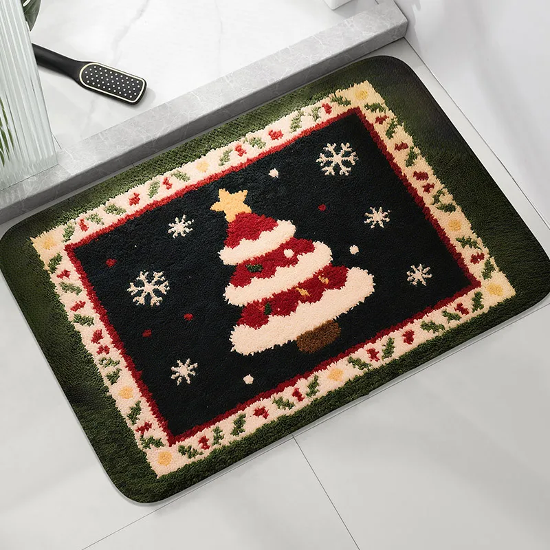 Door Mat, Floor Mat, New Year Simple Floor Mat, Doormat, Non-Slip Carpet, Household, Christmas Decoration, Christmas Gift