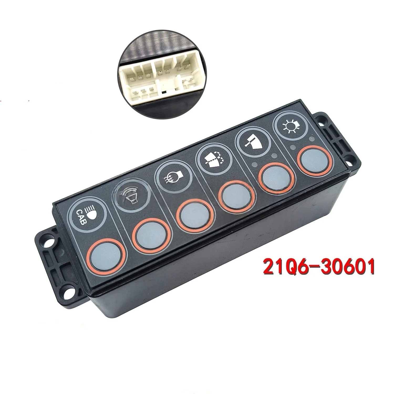 

2106-30601 Переключатель управления фарами/переменного тока/клоочистителем в сборе подходит для современных экскаваторов 215, 225, 305, 335-9