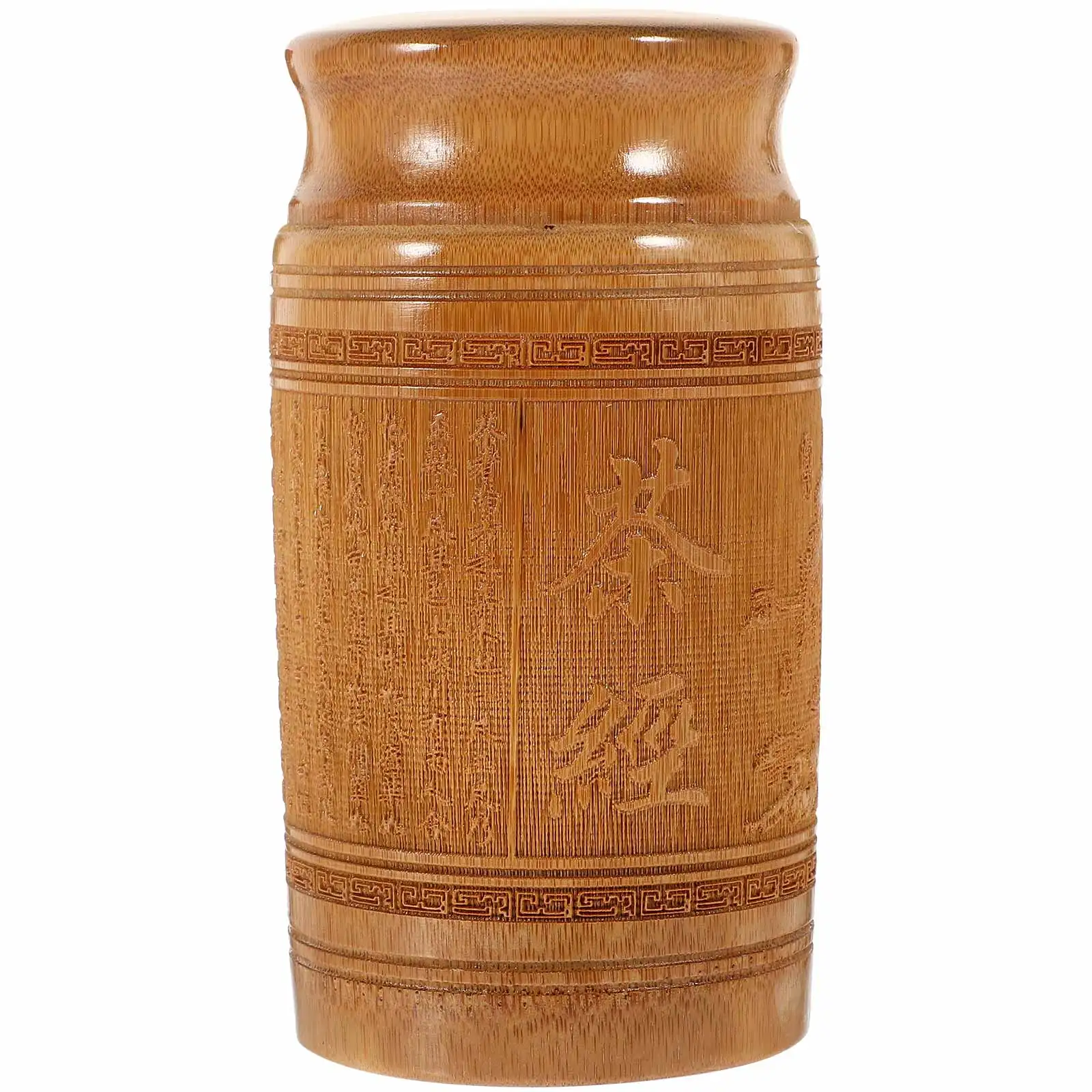

Bamboo Tea Canister Premium Portable Loose Tea Storage Household Use Dustproof Sealed -Resistant Elegant Design