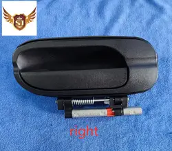 Exterior Door Handle for Nissan Sentra 2000-2006, Rear Left and Right black texture