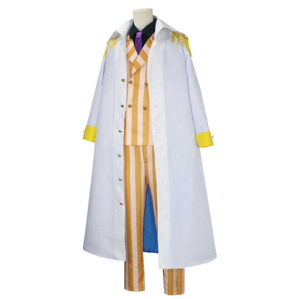 Anime Borsalino Cosplay Costume Admiral Kizaru Cloak And Uniform Suit Halloween Navy General Performance Costumes