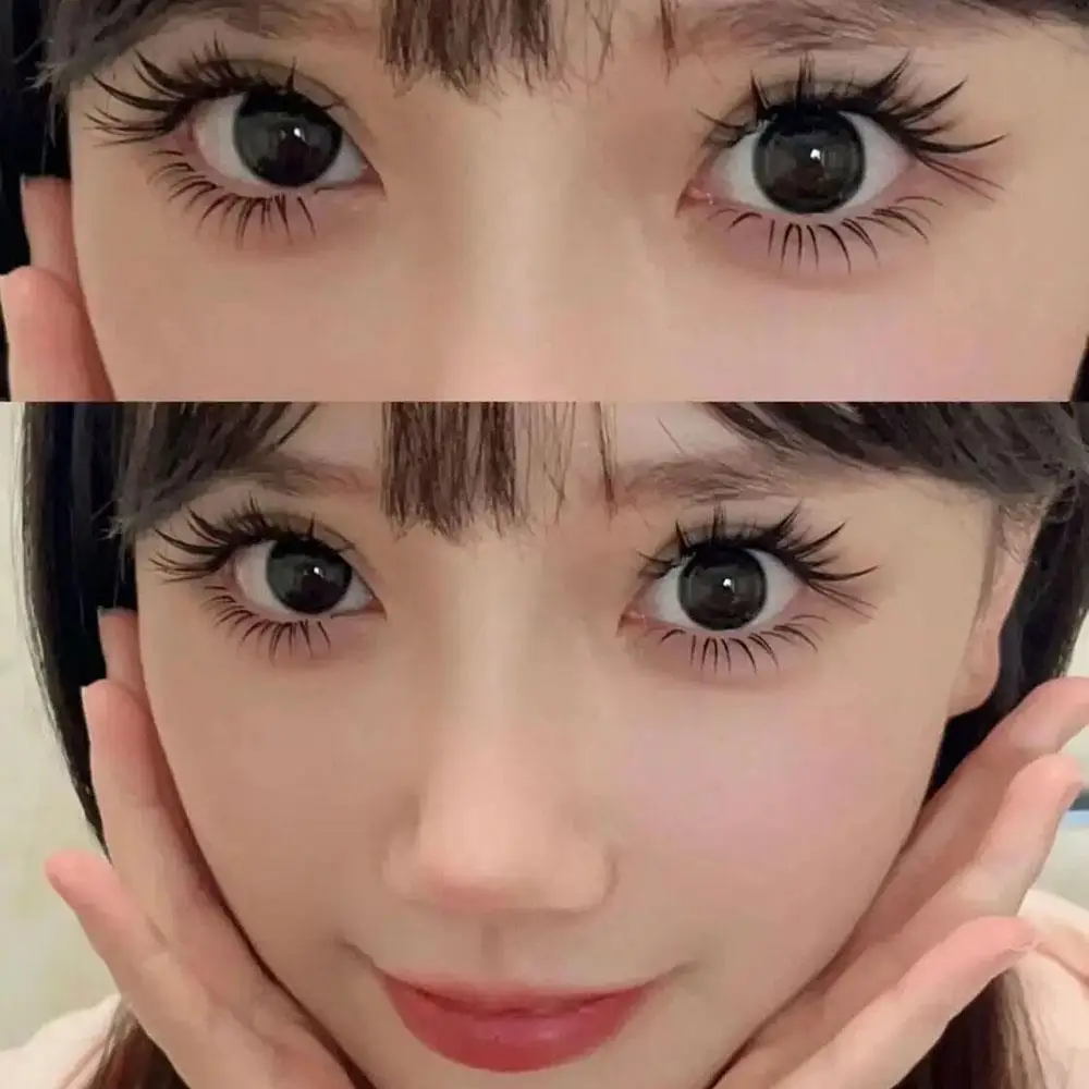 Natural Manga Lashes Soft False Eyelashes Look Like Mink False eyelashes Wispy Manga Eyelashes Extension Makeup 3D Thai Style