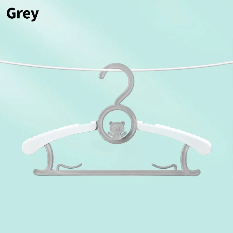 

5pcs Plastic Baby Coat Hanger Children'S Clothes Hanger Multi Functional Plastic Hanger Coloful Non-Slip Infant Clothes Hangers