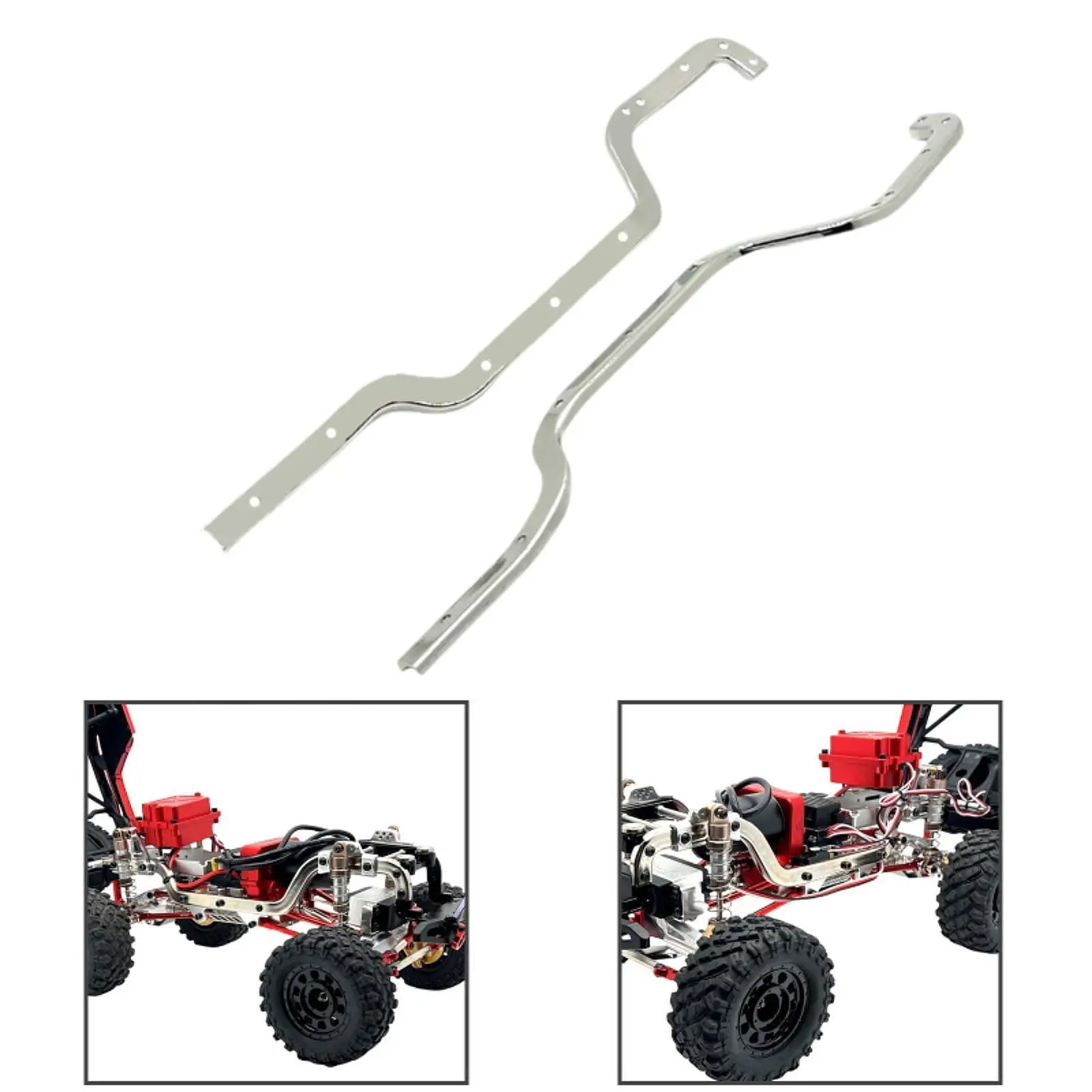 

2Pcs RC Car Chassis Rails Modified Spare Parts for H12Y, H12Y+, H12P, 1:12 Scale