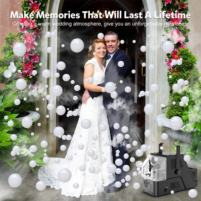 3-in-1-Blasen-Nebelmaschine, Rauchblasenmaschine für drinnen und draußen, Halloween, Weihnachten, Party, Hochzeit, Geburtstag, Foto