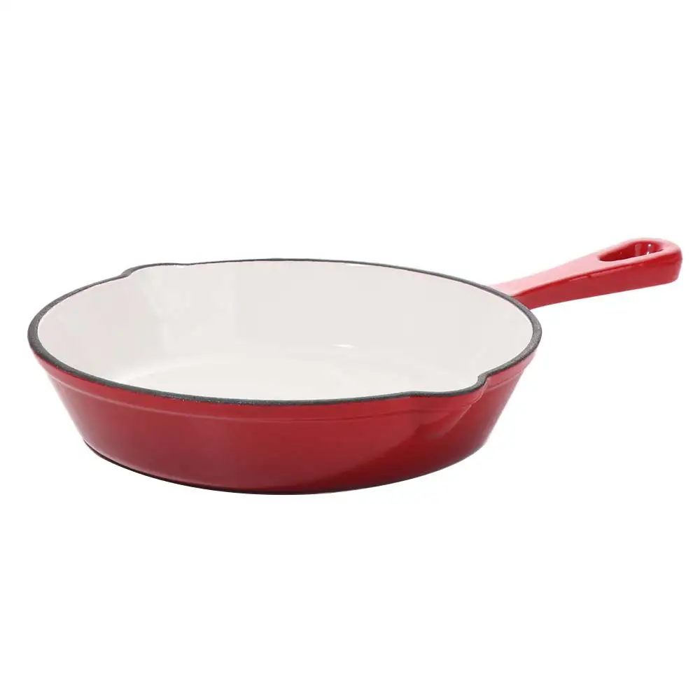 

Cooking Non-stick Enameled Cast Iron Dutch Oven Flat Bottomed Universal Frying Pan Round Vintage Omelette Pan Kitchen Cookware