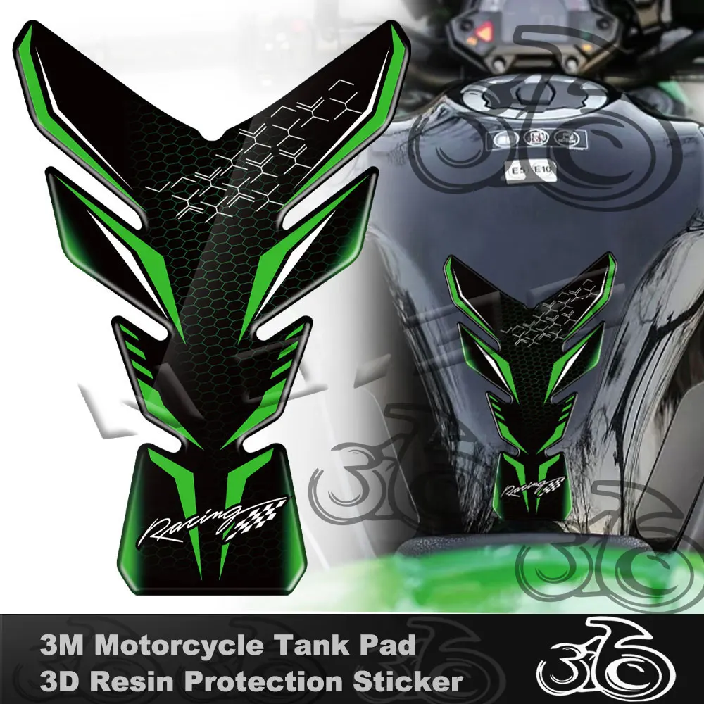 3D Motorcycle Tank Pad Sticker Protection Decal For For Kawasaki Ninja 400 650 1000 sx Z650 Z1000 zx10r ZX6R EN6R Versys 650