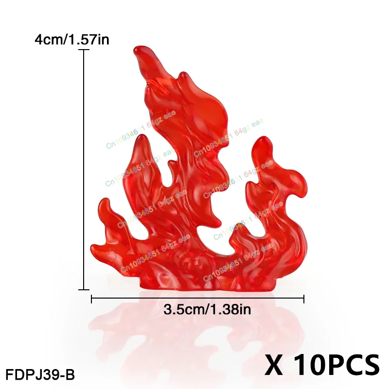 Explosion Vortex Fire effect Cartoon Accessories Weapons Bricks Special Effects Parts Action Figures Toys Gifts 10PCS FDPJ38-42 - Image 5