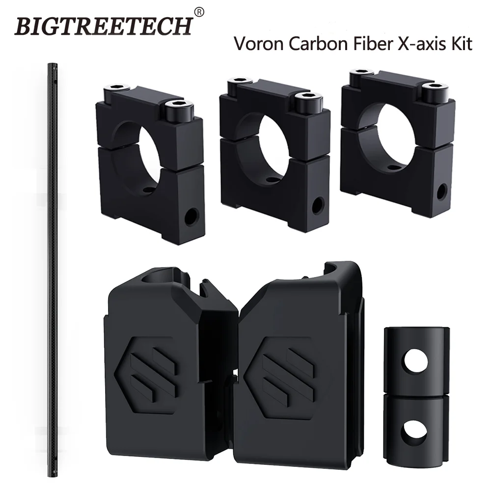 

BIGTREETECH CHAOTICLAB Voron Carbon Fiber X-axis Kit Fiber Round Tube Guide Profile For Voron2.4 R2 MGN12 Model Guide Printer