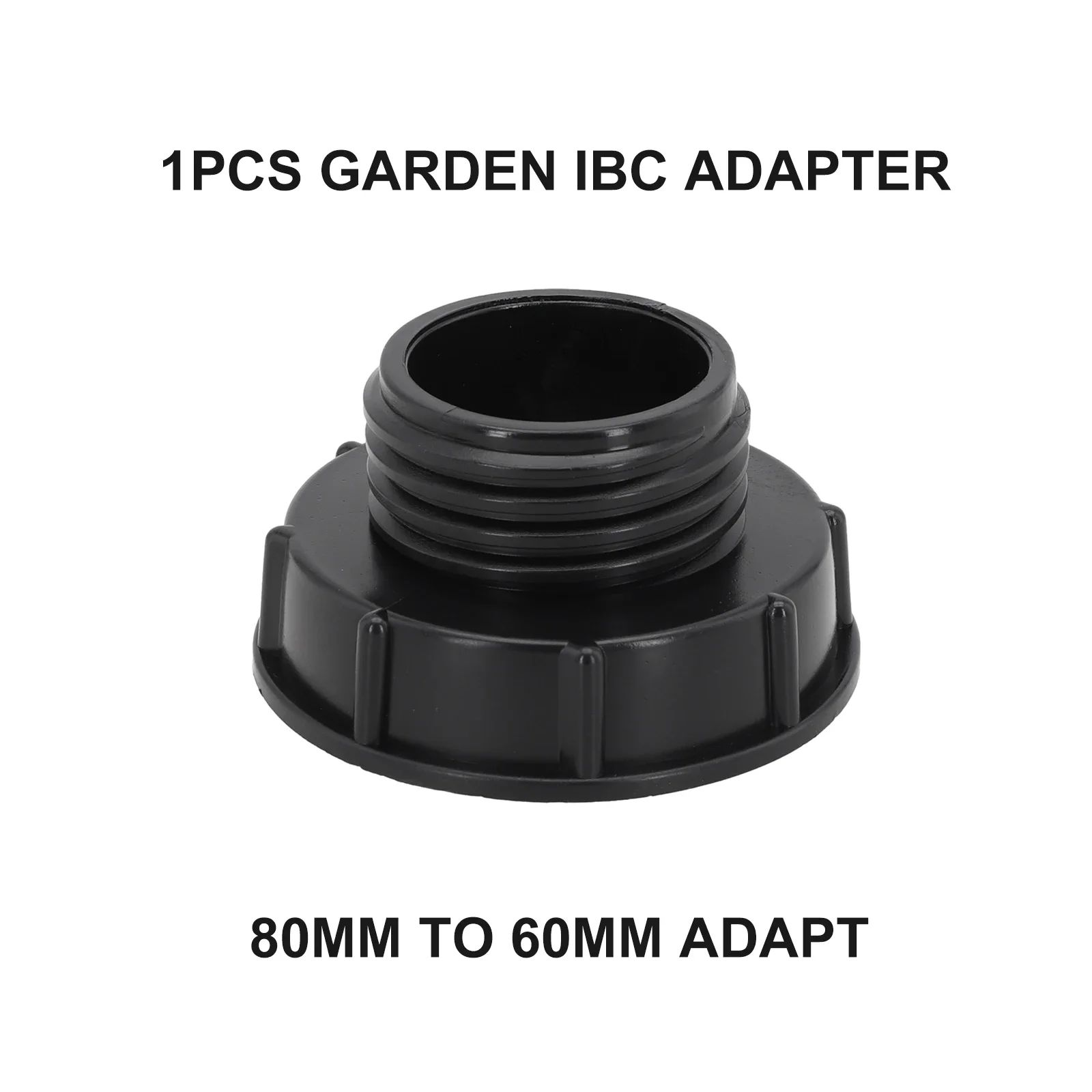 Adapter for IBC Cans and Rainwater Tanks Converts 80mm Coarse Thread to S60x6 Male for DN50 Outlet Compatibility