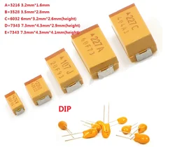 10PCS A B C D Case Tantalum Capacitor 6V 10V 16V 25V 35V 50V  0.1UF 1uf 2.2UF 4.7UF 10UF 22UF 33UF 47UF 100UF 220uF 330UF 470UF