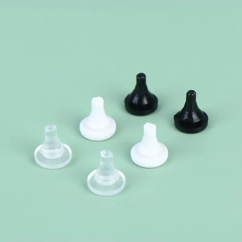 New 10Pcs Elevator Hall Door Anti-collision Nails Beans/Rubber Pads/Shock Absorption Beans Opening 7MM Thick 2.5MM