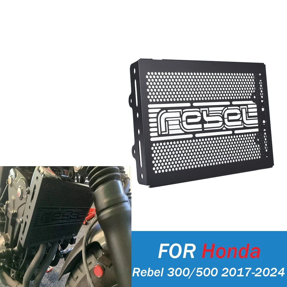 

Motorcycle Radiator Grille Cover Guard Protection Protetor For Honda Rebel CM CMX 300 500 2017-2024 Engine Cooler Accessories ﻿