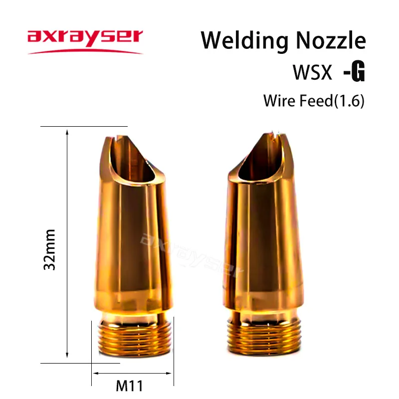 WSX Welding Nozzle for Handheld Gun Head M8 M10 M11 M13 TypeA-H with Wire Feed Laser Welding ND18 Machine 10pcs 1box Axrayser