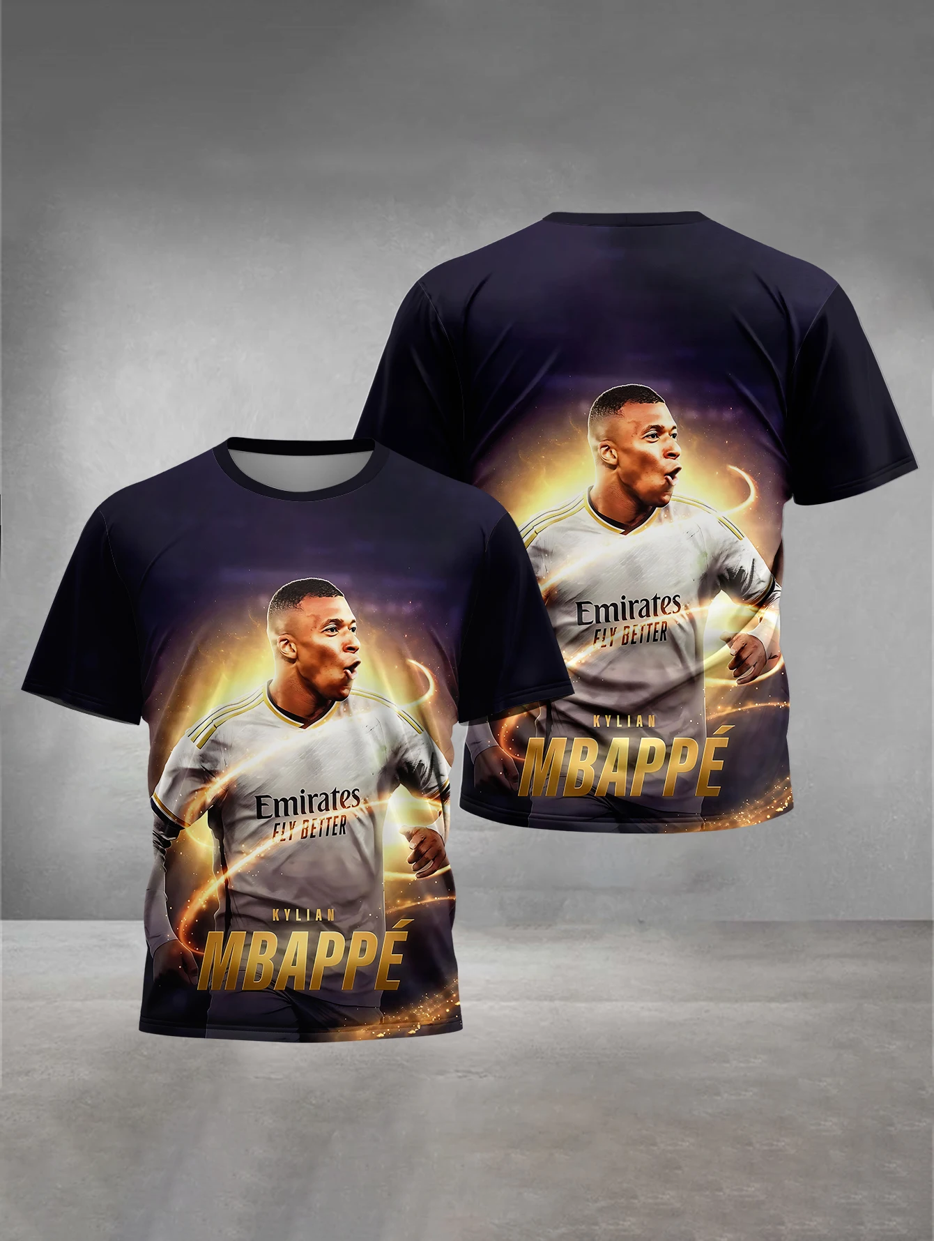 

3D Print Football Star Kylians Baby Clothing M-mbappes 5 to 14 Years Male Outdoor Clothe for Children Boy Girl Child T-Shirt Top