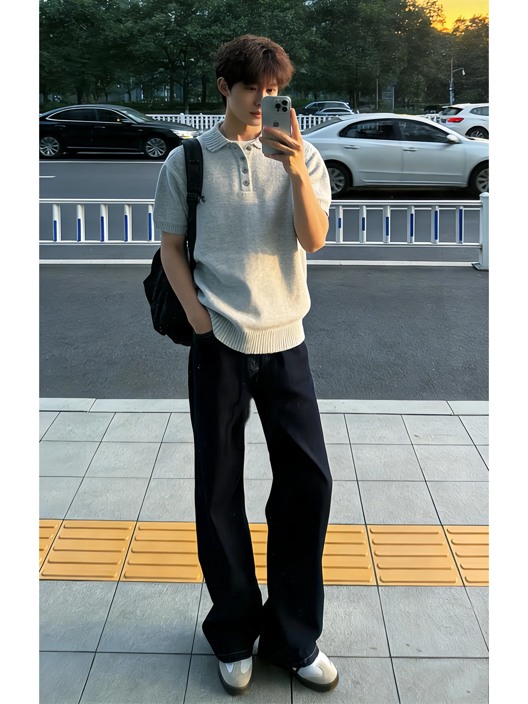 

Cleanfit Original Jeans Men's Spring American High Street Micro Flared Straight Leg Casual Pants Cool mid Waist Denim Jeans