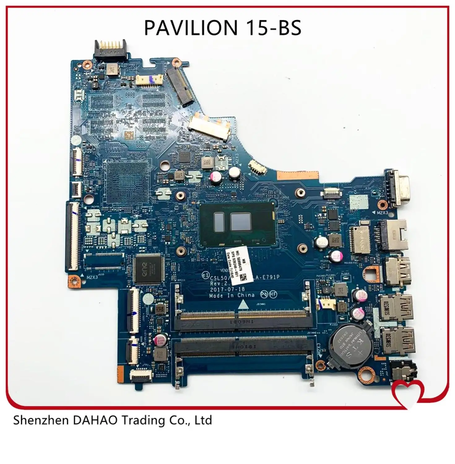 

CSL50/CSL52 LA-E791P For HP Pavilion 250 G6 Laptop motherboard 926249-601 926249-001 With SR2UW I3-6006U CPU DDR4 100% test OK