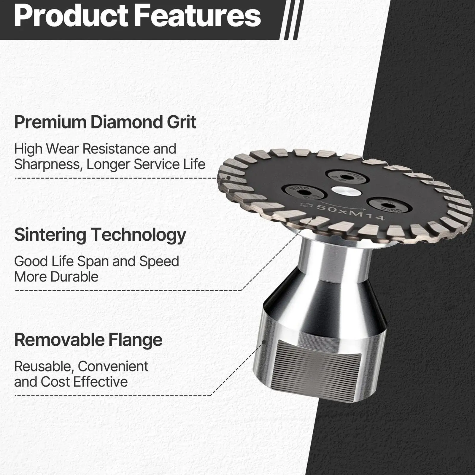 

Режущий круг, съемный вращающийся инструмент, отрезной инструмент для вращающегося инструмента для резьбы, полировки стекла, бетона, гранита