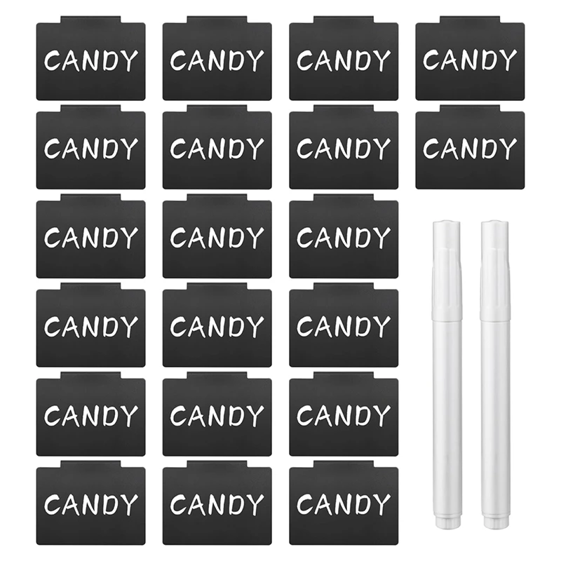 Removable Plastic Basket Bin Labels, 22PCS Clip-On Dry Erase Labels For Efficient Storage