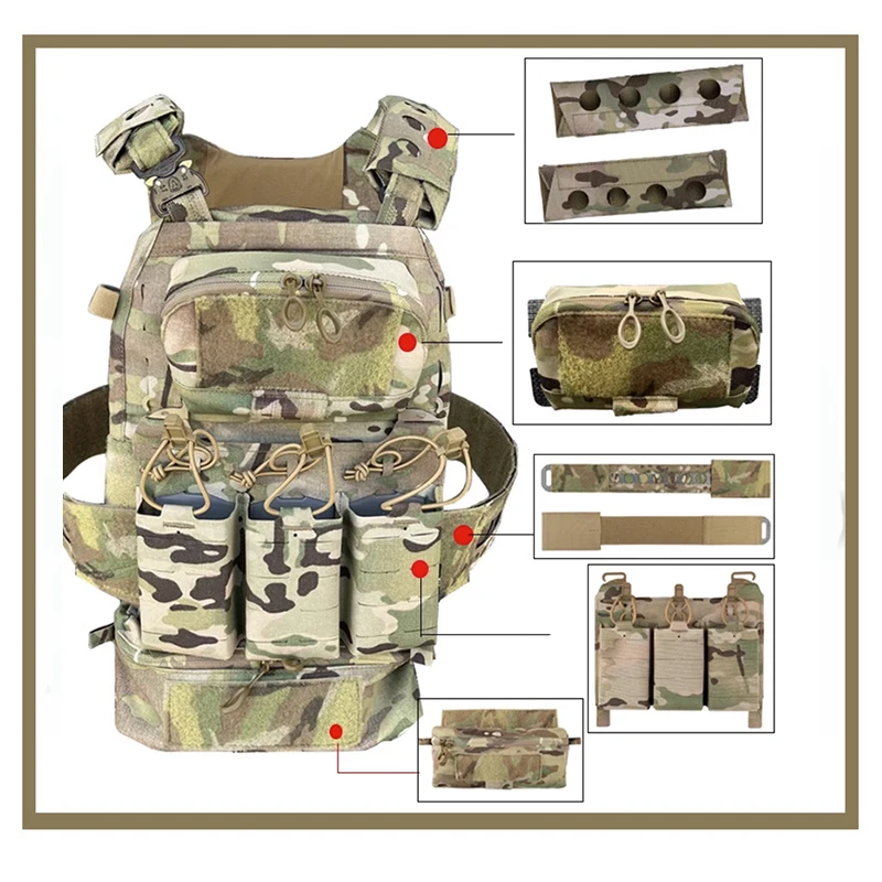 MC Imported 500D Fabric FCPC V5 Tactical Vest With Various Kit Equipment