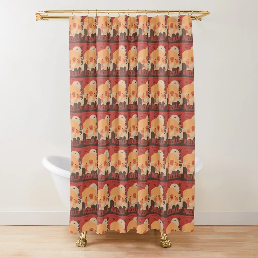 

Duckzilla Shower Curtain Waterproof Bathroom Shower Shower Set For Bathrooms Set For Bathroom Curtain