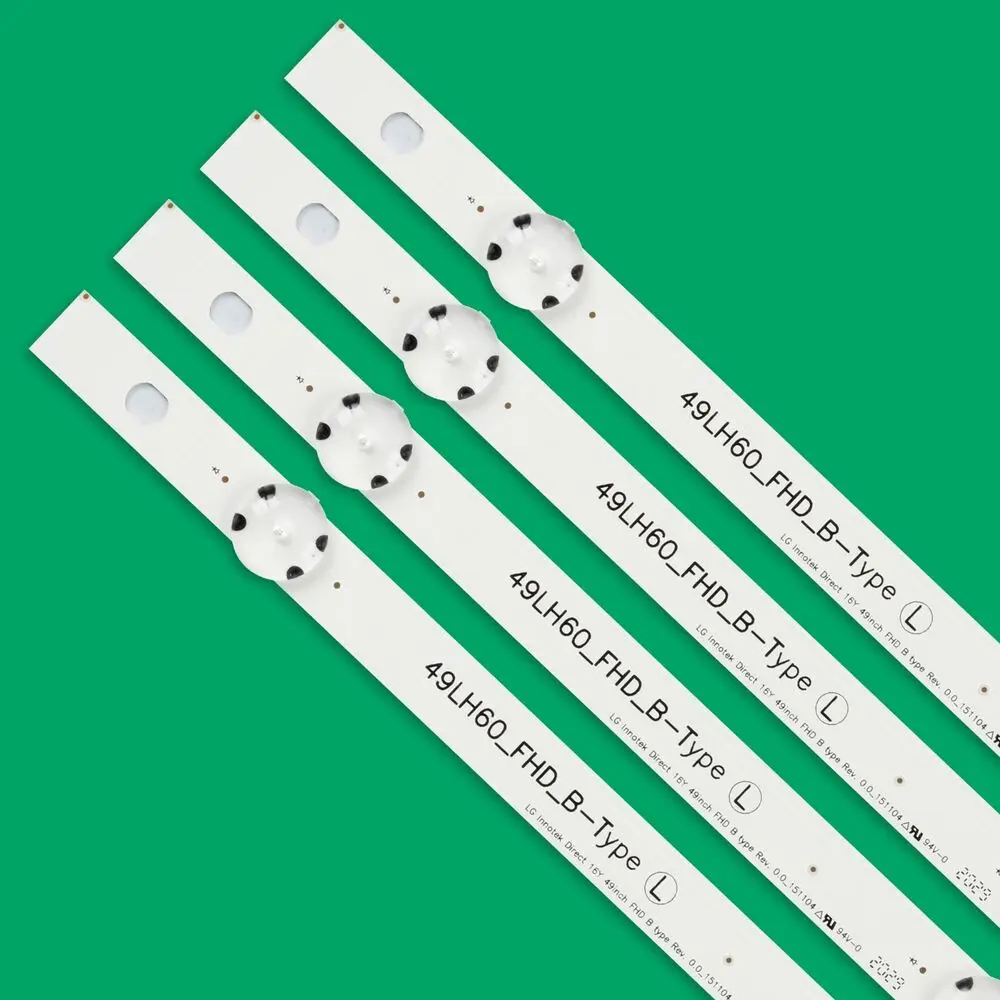 Tiras conduzidas da tevê do jogo/8 pces para agf79100101 49lw540s-ua busgljr 49lh604v 49lw560h