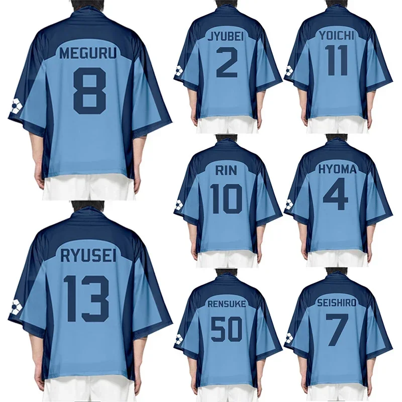 

Anime BLUE LOCK Cosplay Costume Haori Isagi Yoichi Cloak Kimono Men Women BLUE LOCK Seishiro Nagi Cosplay Costume for Adult