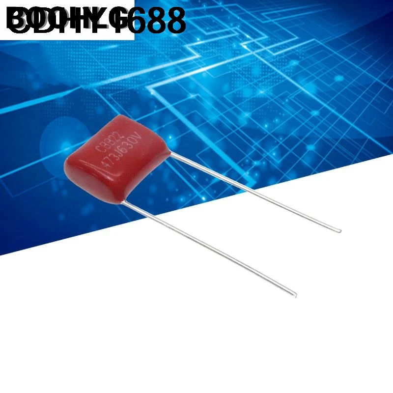 100 ชิ้น/ล็อต 47nF 473 630V CBB ตัวเก็บประจุฟิล์มโพลีโพรพิลีน PITCH 10 มม.630V 473J 47nF ใหม่