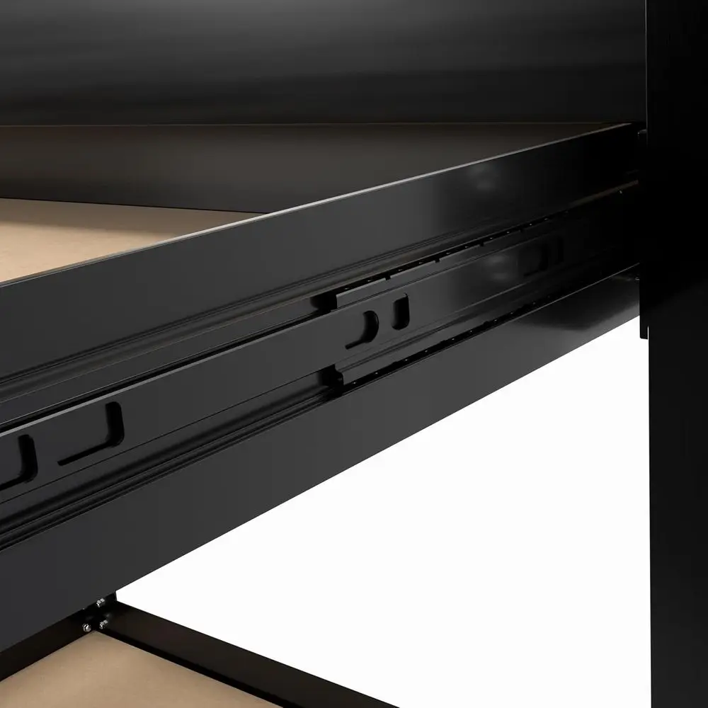 Robuste 61-Werkbank mit Schubladen, Regal und Stecktafel, 300 Pfund Tragkraft für Garage, Holzbearbeitung, Heimbüro